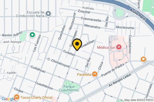 Map showing location at 19.297283, -99.164913